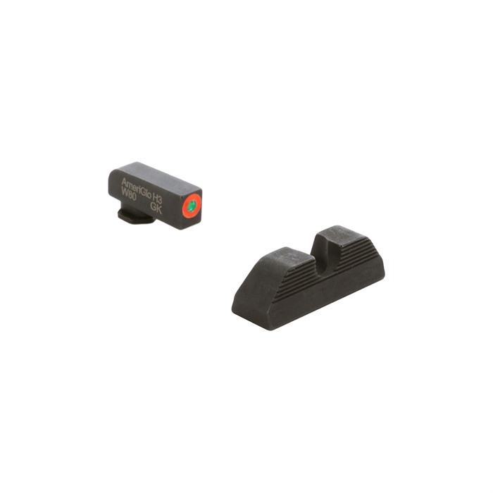 AmeriGlo GL5353 Protector Sight Set Glock Tritium Orange/Black Serrated - View 3