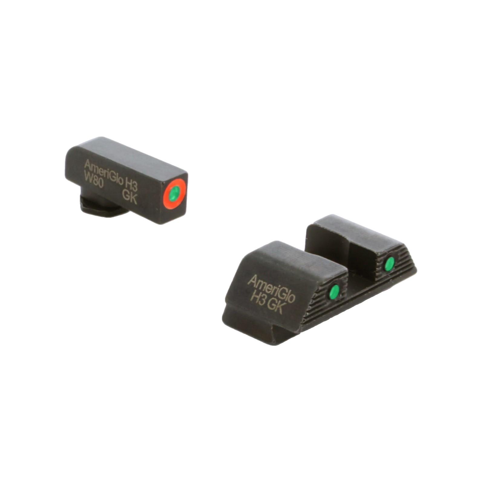 AmeriGlo GL-823 Trooper Green Front Sight Orange Pro for Glock 42/43/48 - View 2