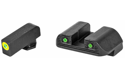 AmeriGlo GL822 Trooper Sight Set for Glock Green Tritium LumiGreen Outl... - View 2