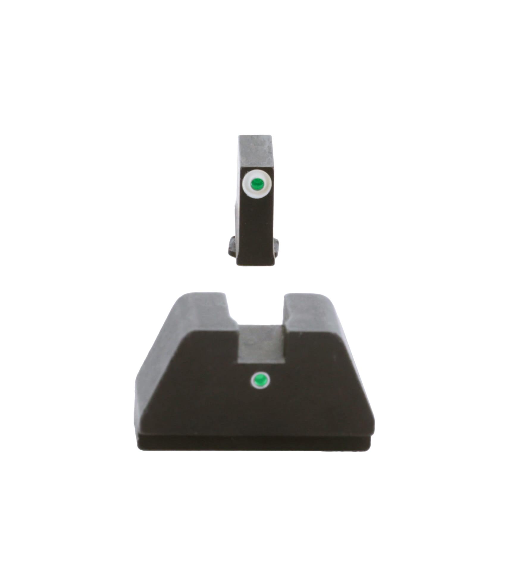 AmeriGlo GL-193 3XL Tall Green Tritium Sights for Glock Gen 1-5 MOS - View 2