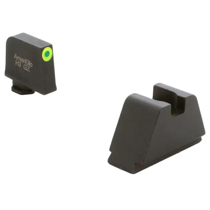 AmeriGlo GL-695 Optic Comp Sight Set Glock G1-5 Green Tritium Lumigreen - View 2