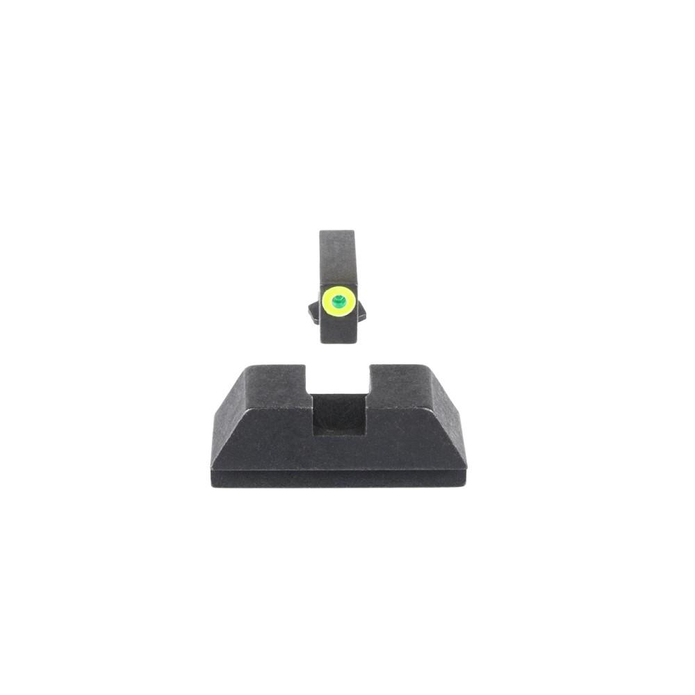 AMERIGLO 1L Tritium Sight Set for Glock MOS .220 Front .295 Rear Green - View 2