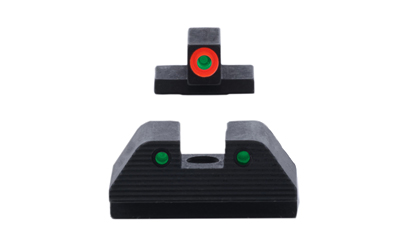 AmeriGlo SW-817 Trooper Night Sight, Green/Orange Front, Black Rear - View 2