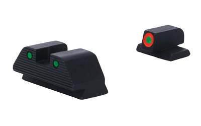 AmeriGlo SW-817 Trooper Night Sight, Green/Orange Front, Black Rear - View 4