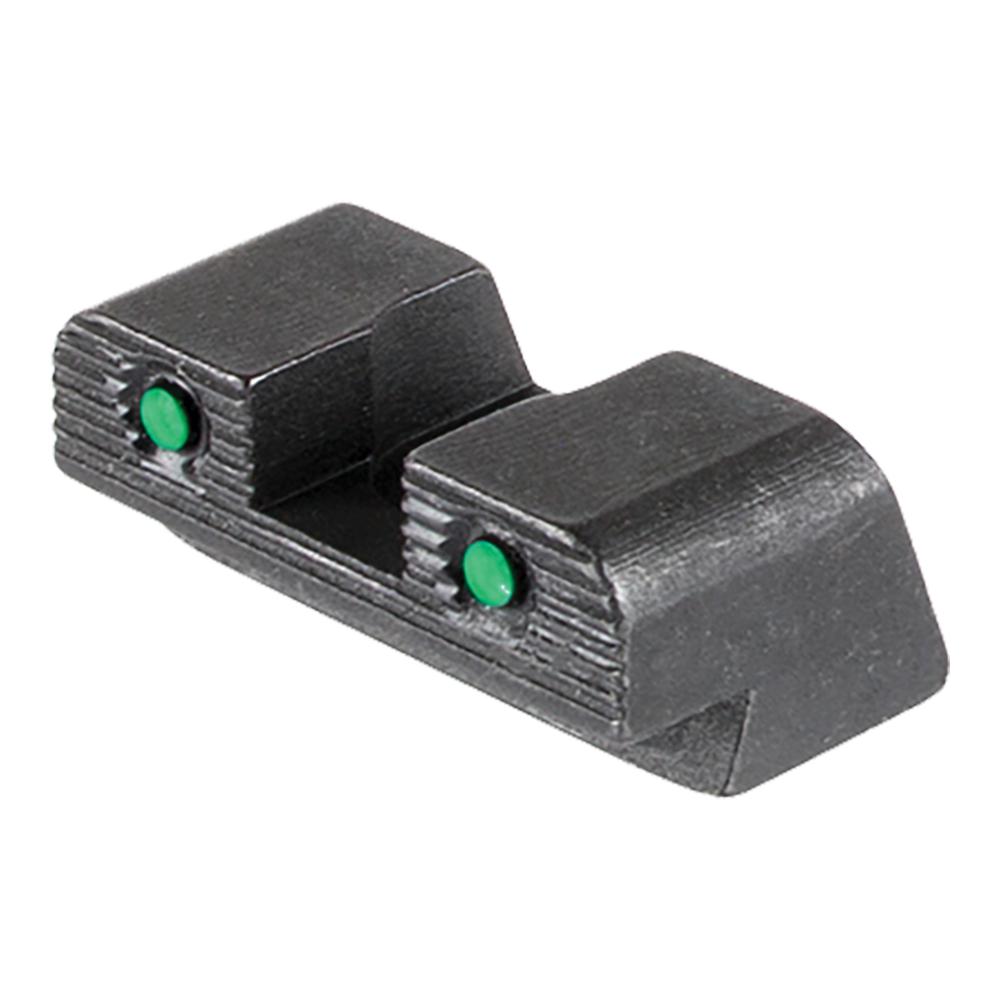 AmeriGlo Tritium 2-Dot Handgun Night Sights .240 Square Notch with Serration Hellcat OSP Green with Black - View 2