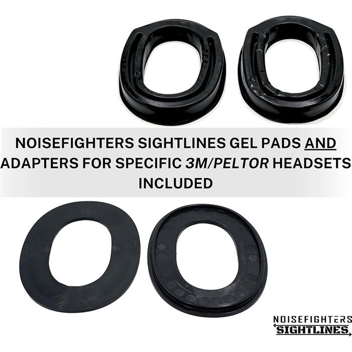 Noisefighters AD106 Sightlines Adapter Plates Black Ear Pad Replacement - View 2
