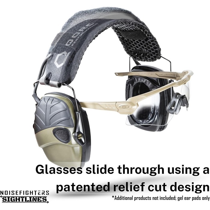 Noisefighters AD105 Sightlines Gel Ear Pad Adapter Plates Howard Leight Black - View 2