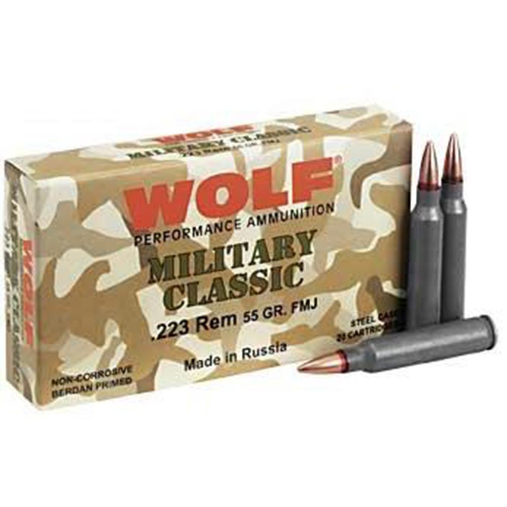 Wolf Military Classic Rifle Ammunition .223 Rem 55 - View 2