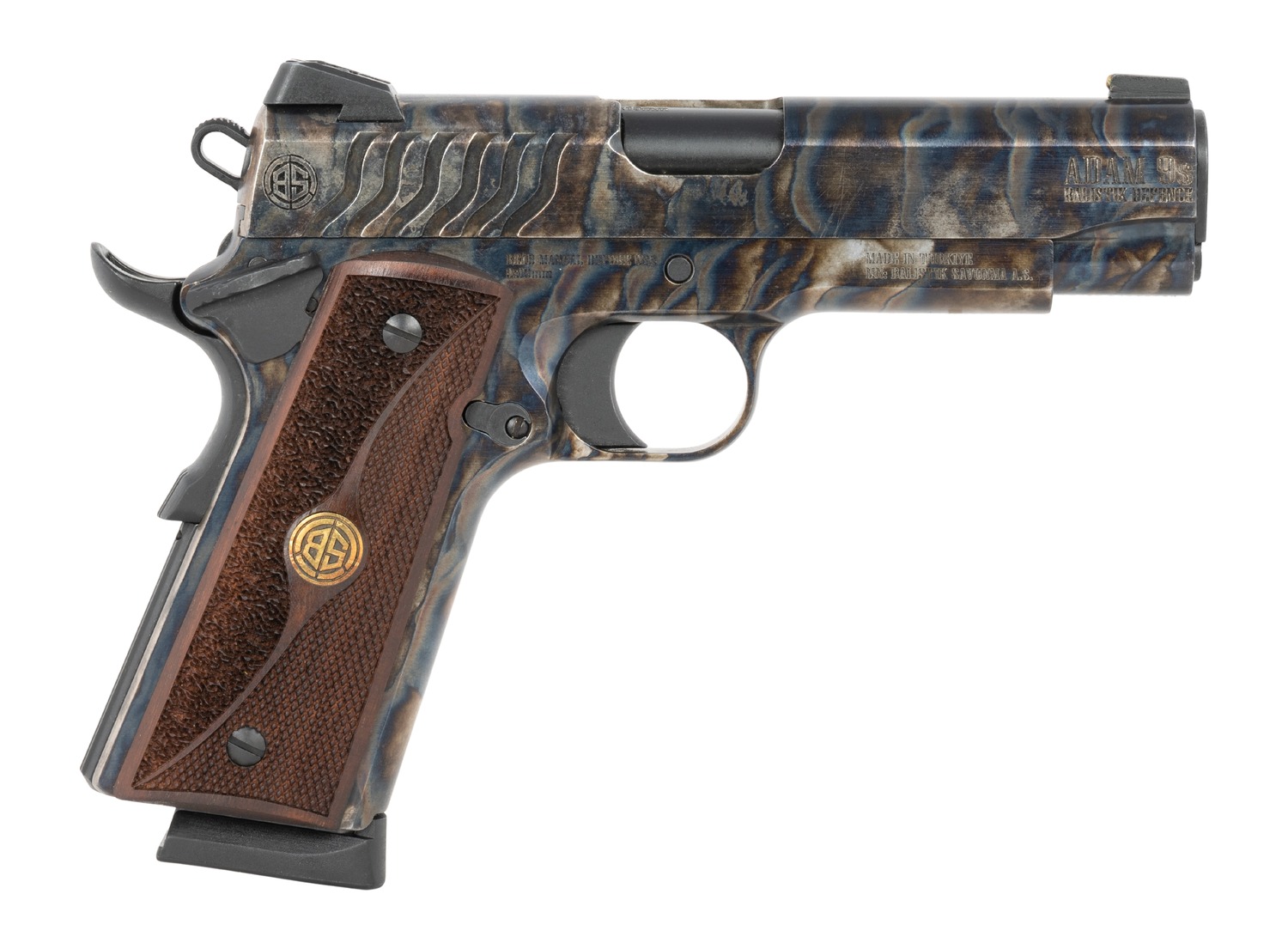 Dickinson DCKSN45FS 1911 45 ACP 9+1 5" Wood Grip Black Steel Barrel - View 2