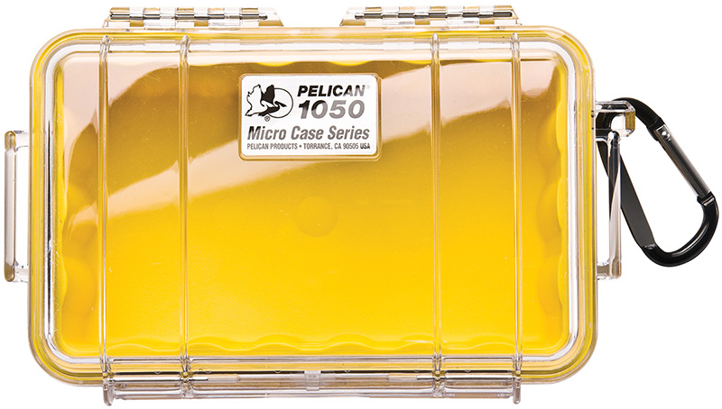 Pelican 1050-027-100 Micro Case Yellow/Clear 8" Hard Case - View 2