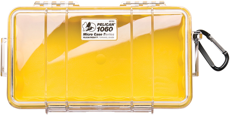 Pelican 1060-027-100 Micro Case Yellow/Clear 9" Hard Case - View 2