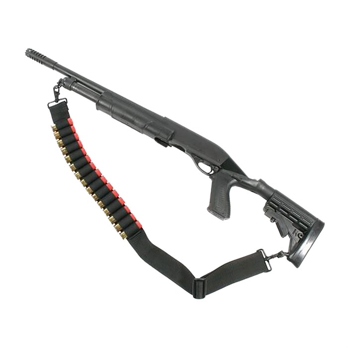 Blackhawk 43SS15BK Two-Point Adjustable Shotgun Sling, Black Nylon, 15-Shell Capacity, Steel Hooks - View 2