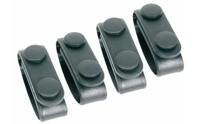 Blackhawk 44B300BK Belt Keeper 2.25" Black Nylon Molded Snap Set of 4 - View 2