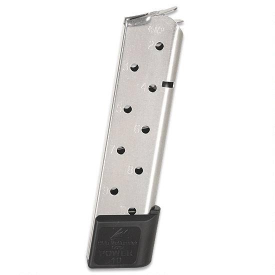 Chip McCormick Railed Power Mag 10 Rd .45 ACP 1911 Stainless M-RPM-45FS10 - View 2