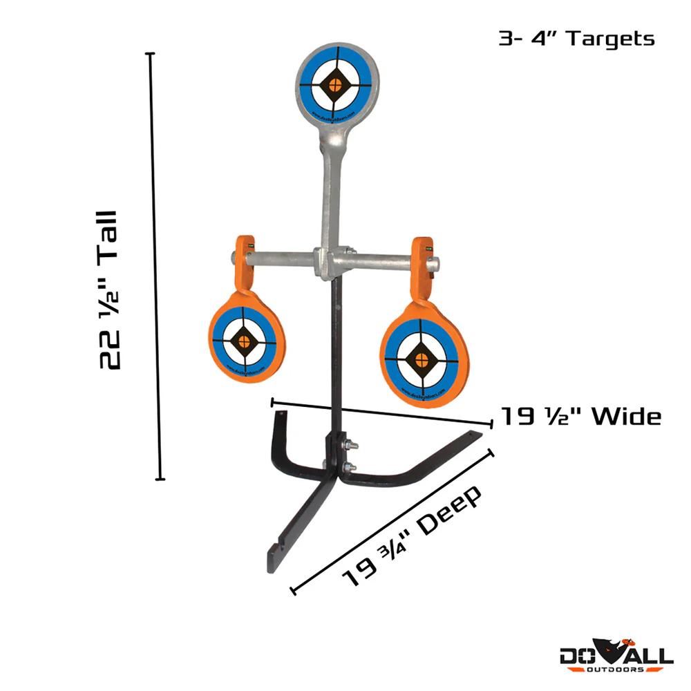 Do-All Outdoors SS6306 Auto Reset Targets 9mm-.30-06 Caliber Steel - View 2