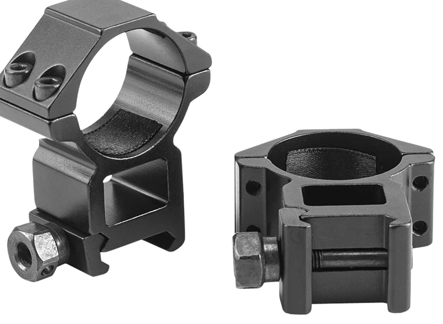 Riton Optics 1" High Profile Scope Rings RTM-Hi-1 6061-T6 Aluminum Black - View 2