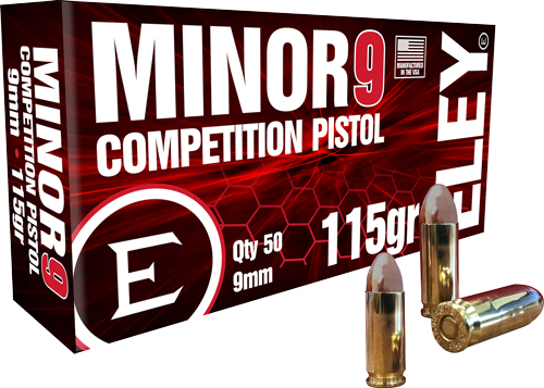 ELEY MINOR 9 COMPETITION 9MM 115GR FMJ 50RD 20BX/CS - View 2