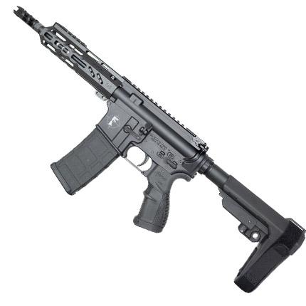 FosTech TECH STRYKER PISTOL 7.5" 5.56NATO BLACK 7.5" Barrel, 7" Mach 2 Handguard, Sba 3 Brace, Sabre Grip, 5.56 , Forged - View 2