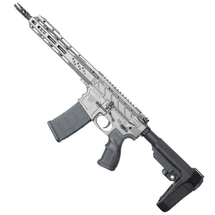 FosTech STEALTH RAPTOR PISTOL 10.5" 5.56NATO GRY 10.5" Barrel, 10" Mach 2 Handguard, Sba 3 Brace, Sabre Grip, 5.56 - View 2