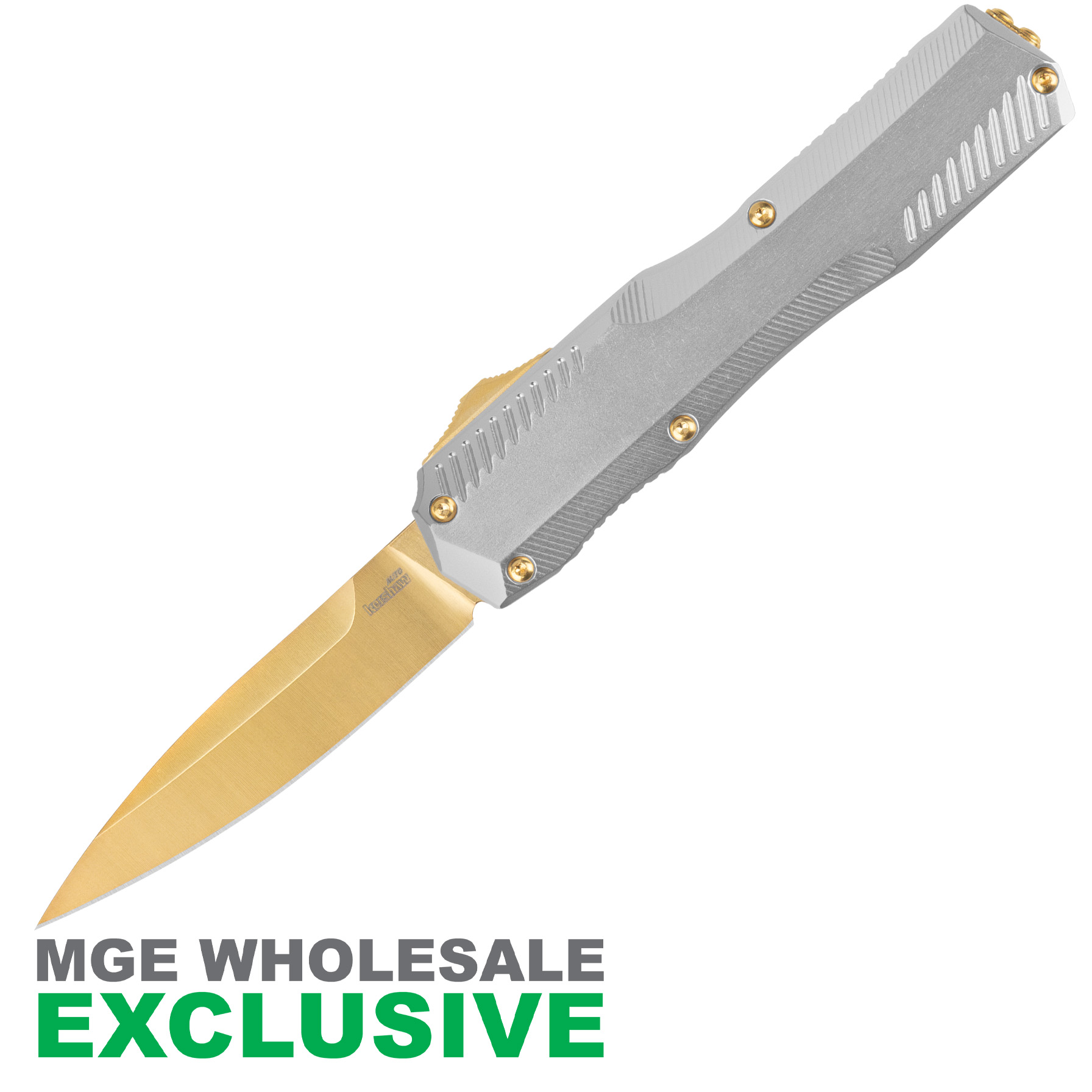 KERSHAW LIVEWIRE AURUM RAW HANDLE GOLD BLADE MGE Exclusive - View 2