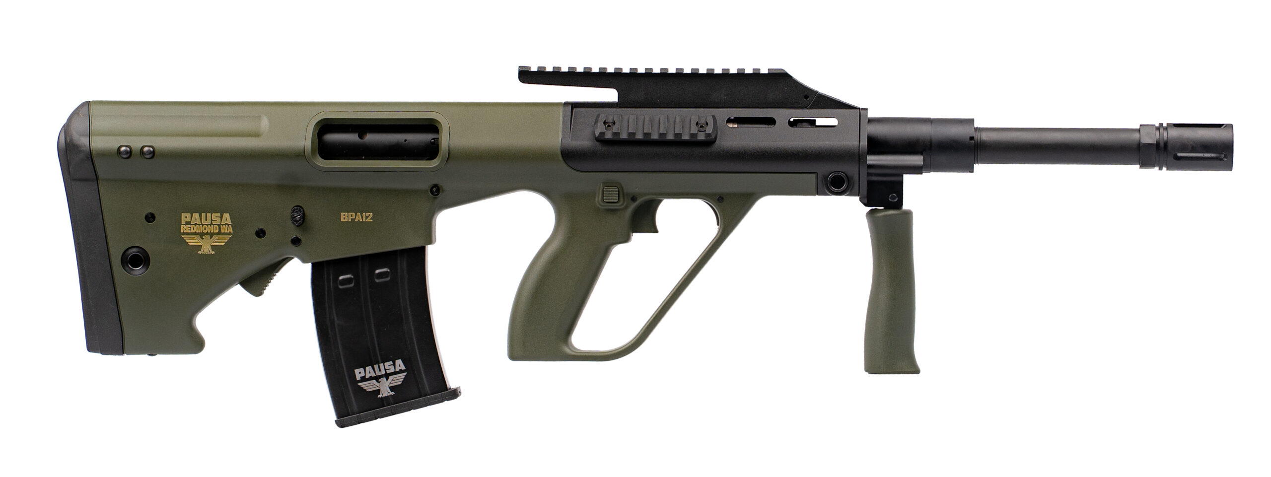 BPA12 Bullpup 12Ga. 18.5" Removeable trigger group Folding fore grip Picatinny rail OD Green - View 2