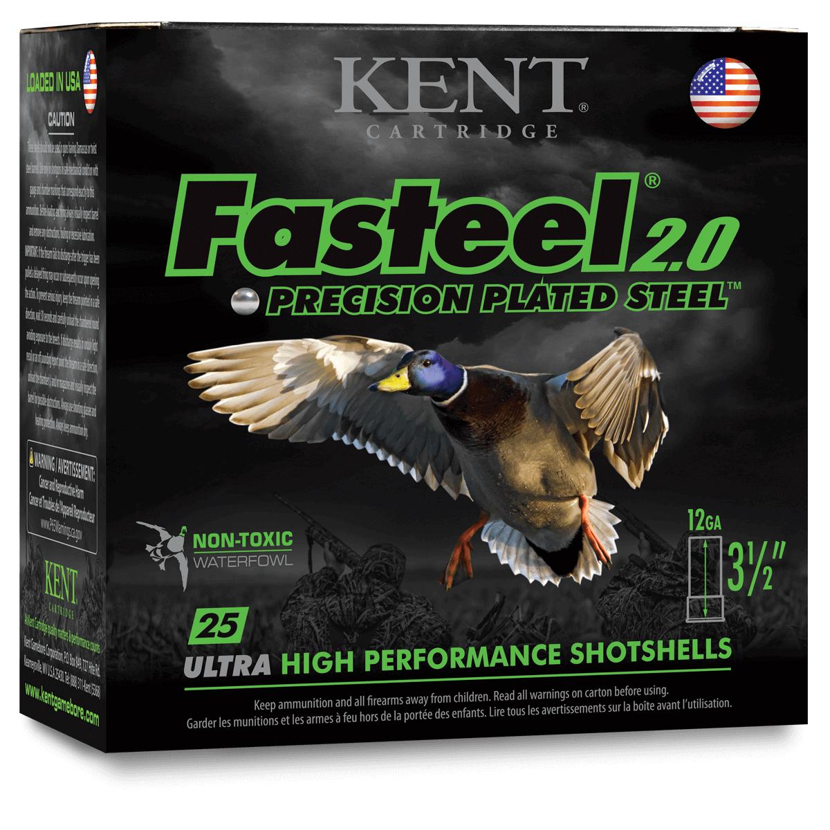 Kent Cartridge Fasteel 2.0 12 Gauge 3.5 in 1 3/8 oz BB 1550 fps 25 Rounds - View 2