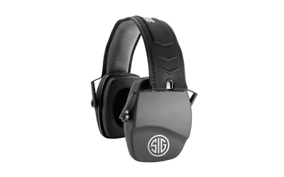 AXIL SIGTRACKRPASSIVE Earmuffs, Black, Medium, 25dB SNR, Compact Design - View 2