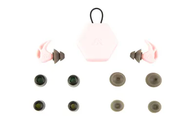 AXIL X20-PINK Earplugs, Soft Pink, 3 Silicon Tips, 2 Foam Tips, Case Included - View 2