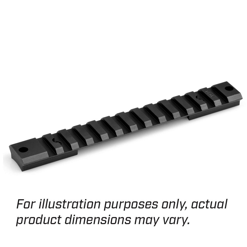Warne M674M Remington 700 Tactical Rail Matte Black 0 MOA Steel Base - View 2