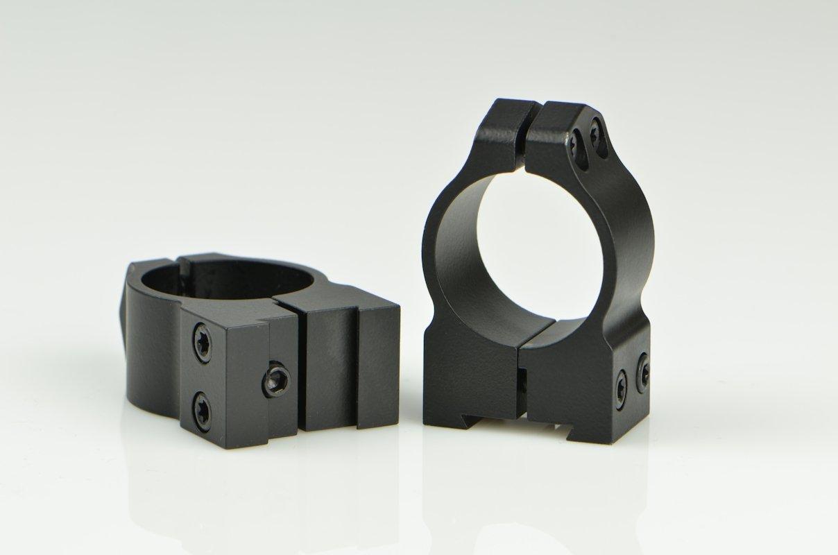 Warne 1B1M CZ 527 Maxima Matte Black 1" Medium 0 MOA Rings - View 2