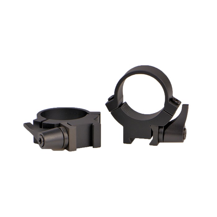 Warne 721LM 1" Medium QD Dovetail Rings Black 0.90" Height - View 2