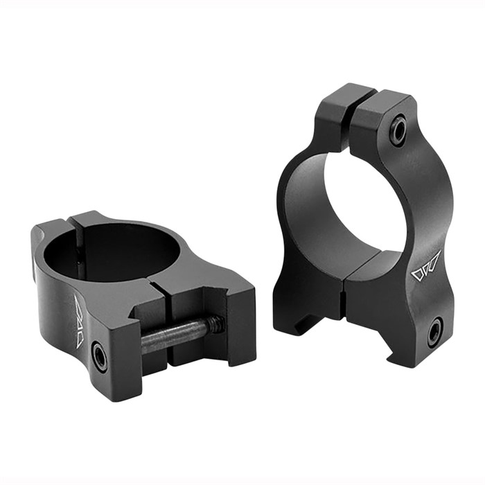 Warne V401M Scope Rings Vapor Matte Black 1" Medium 0 MOA Aluminum - View 2