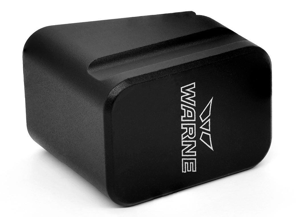 Warne 3111-W Magazine Extension +5 for Glock 17/22 Matte Black - View 2