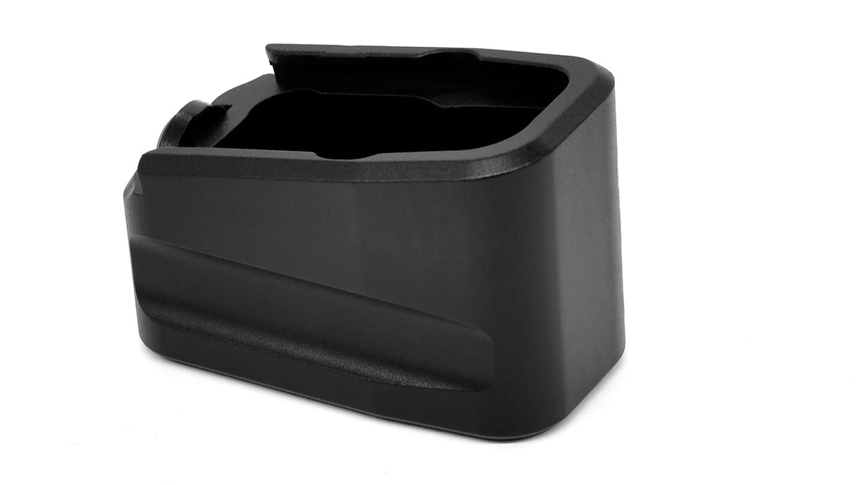 Warne 3133-W Magazine Extension +2 for Glock 43X/48 Matte Black - View 2