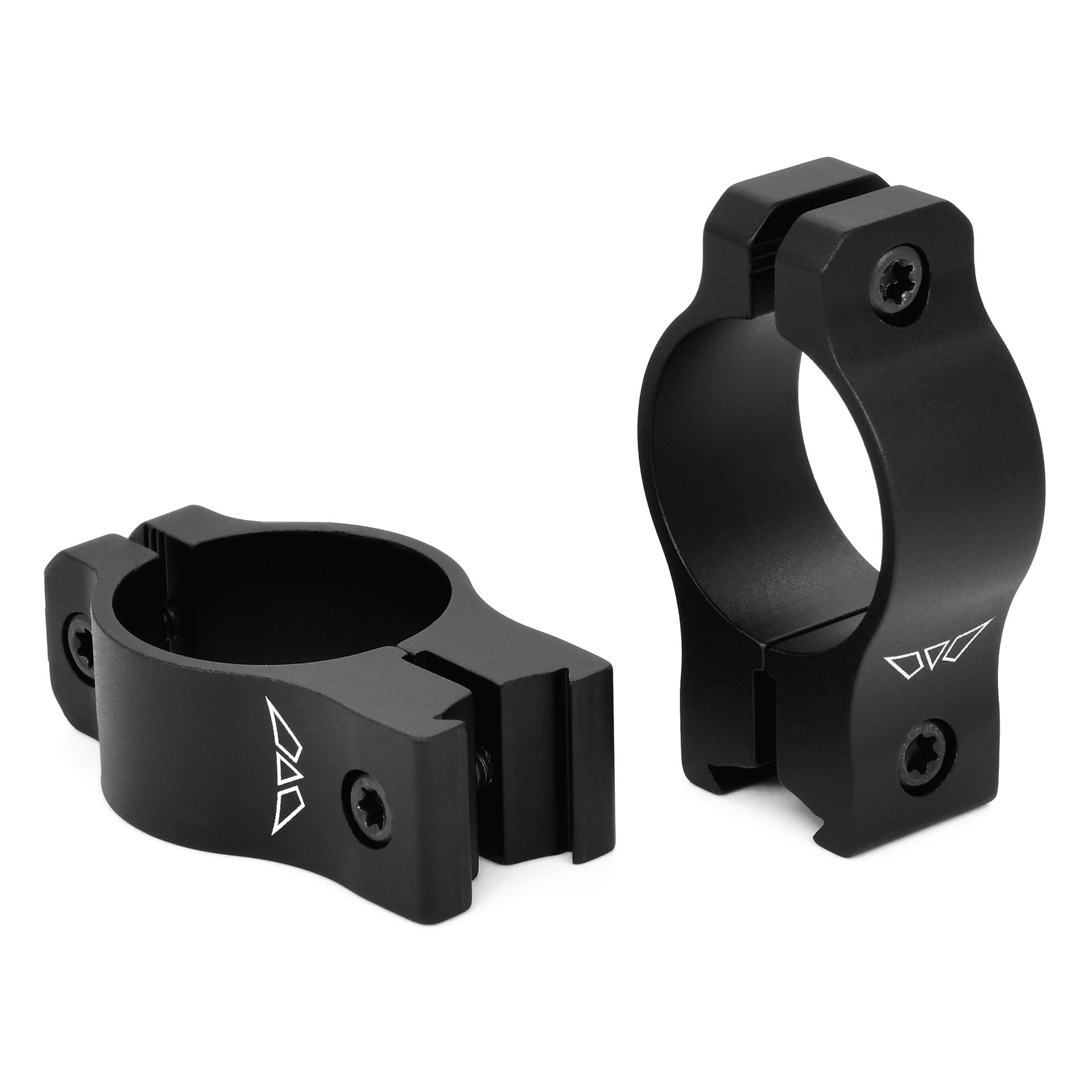 Warne V421M Vapor Rimfire Rings Matte Black 1" Medium 3/8" Dovetail - View 2