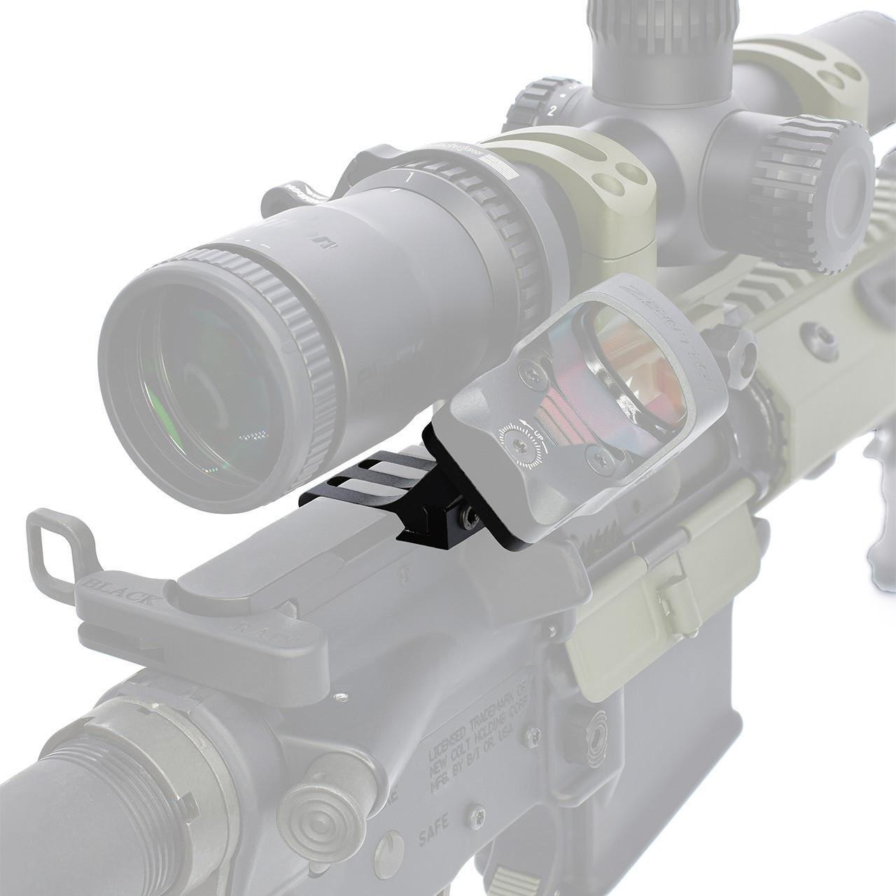 Warne 6110MR Red-Dot Riser 45 deg Offset Reflex Black Anodized Aluminum - View 2