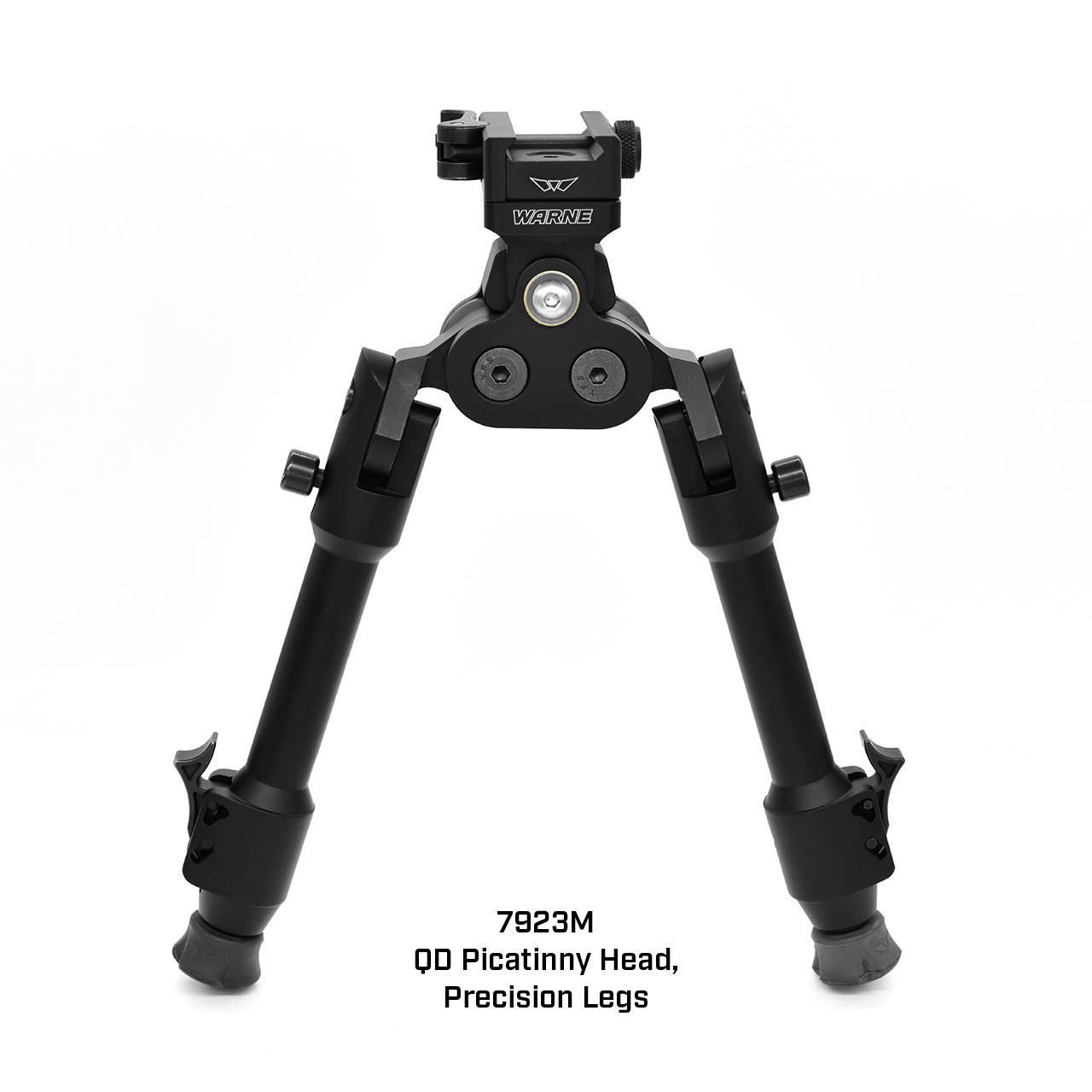 Warne 7923M Skyline Pro Bipod Black Anodized QD Picatinny 7075 Aluminum - View 2