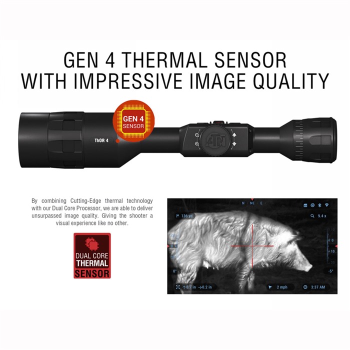Atn Thor 4K Thermal 2.5-25X Scope Hd Video Record - View 2