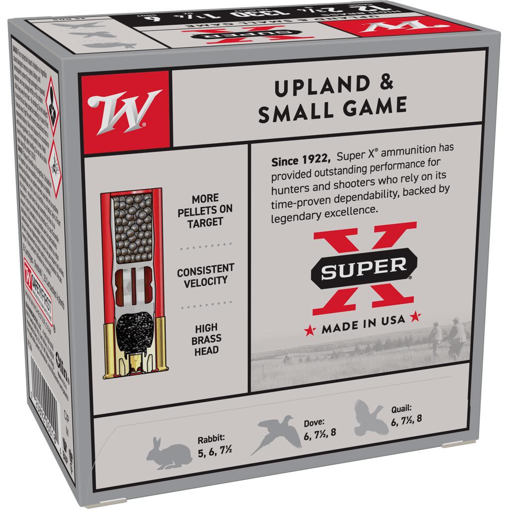 Winchester X126 12 Gauge 2.75 in 1.25 oz #6 Shot 1330 fps 25 Rounds - View 2