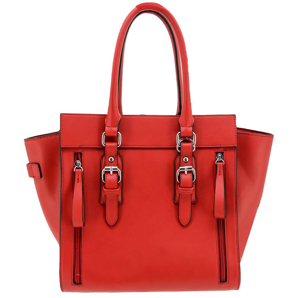 Cameleon Aphaea 49145 Conceal Carry Purse Tote, Red Vegan Leather - View 2