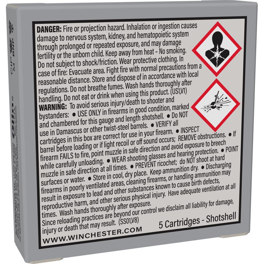 Winchester Ammo X41RS5 Super X 410 Gauge 2.50" 1/5 oz 1830 fps Rifled Slug Shot 5 Bx/50 Cs - View 2