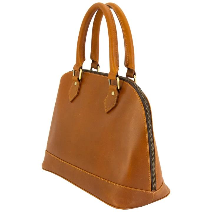 Cameleon S&W Classic Satchel Concealed Carry Purse Brown 49708 - View 2