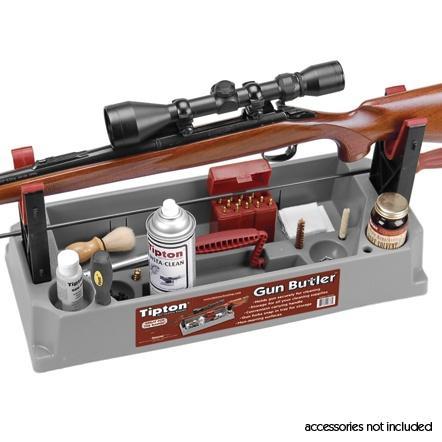 Tipton 100333 Gun Butler Rifle-Shotgun Gray-Red Plastic - View 2