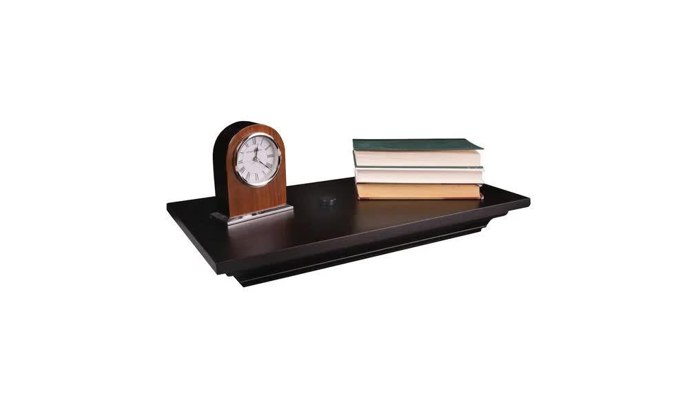 Lockdown 1117248 In-Plain-Sight Shelf, Stained Walnut, 24"x11.75"x3.25" - View 2