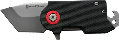 S&W Benji Folding Blade Knife: 1.5" 8Cr13MoV Steel, G10 Handle, Ultra-Glide Tech, 4.53" Total Length - View 2