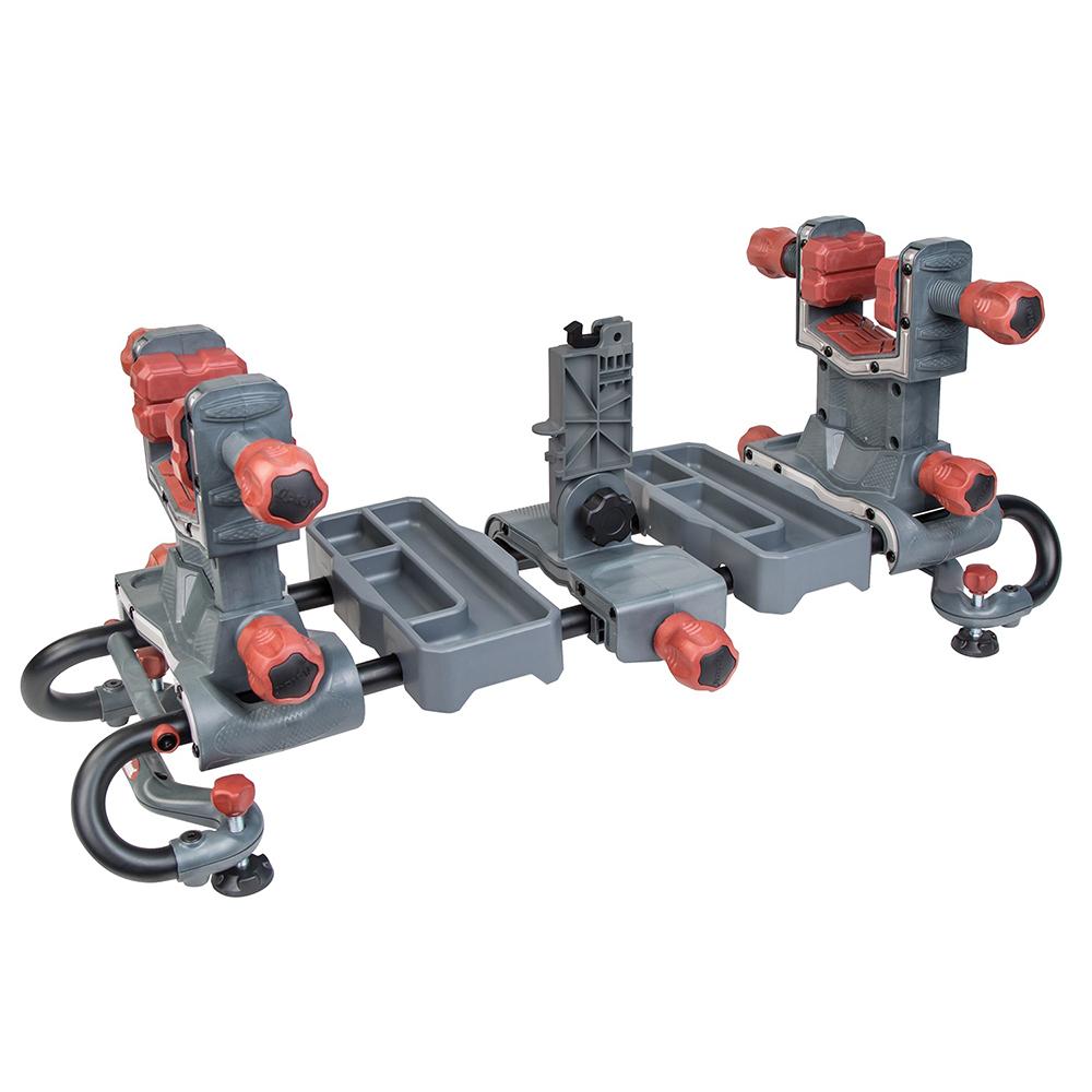 Tipton Ultra Gun Vise 110011 - Rugged, Versatile, Adjustable, with AR Vise Block & Accessory Trays, Gray/Red - View 2