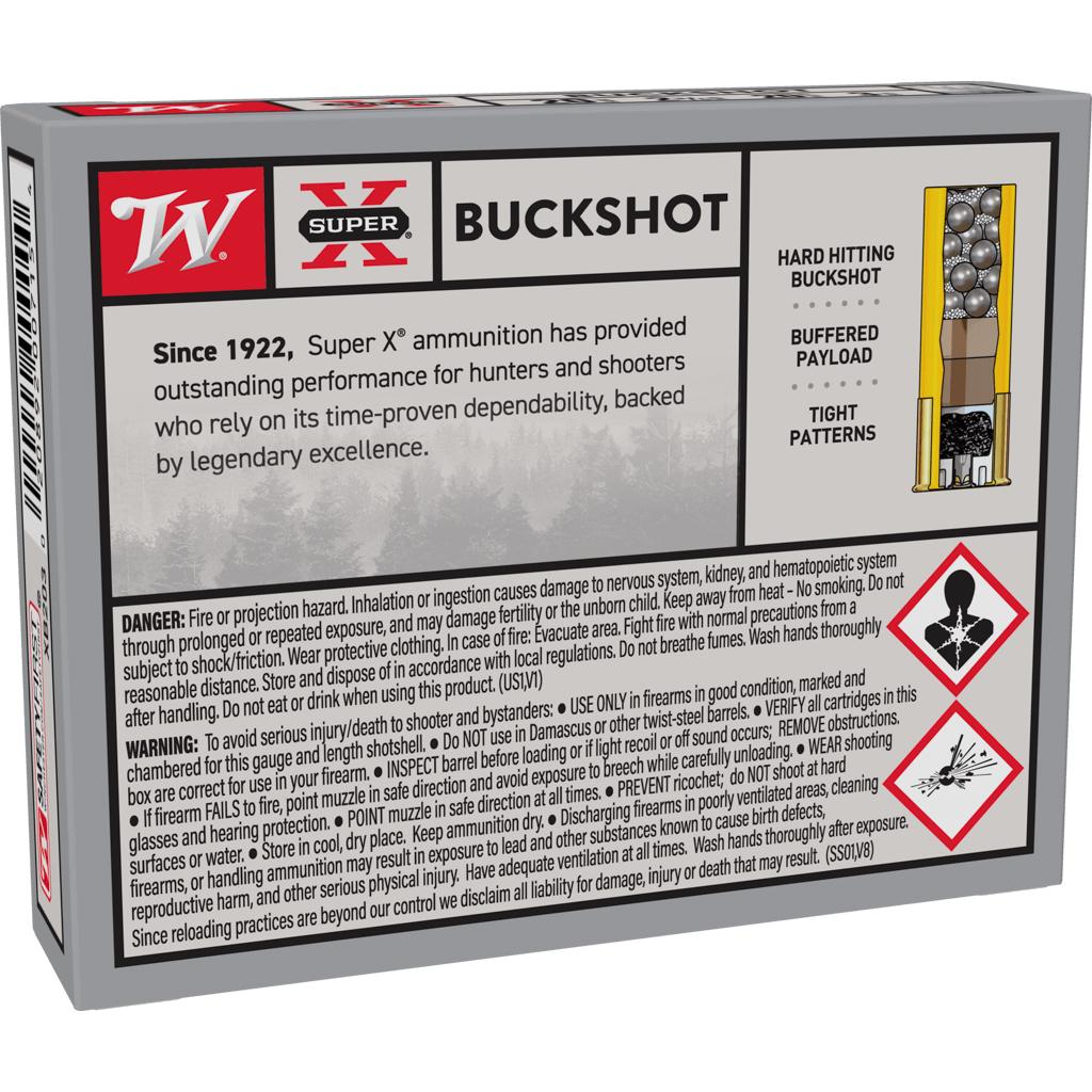 Winchester XB203 20 Gauge 2.75 in 20 Pellets 3 Buckshot 5 Rounds - View 2
