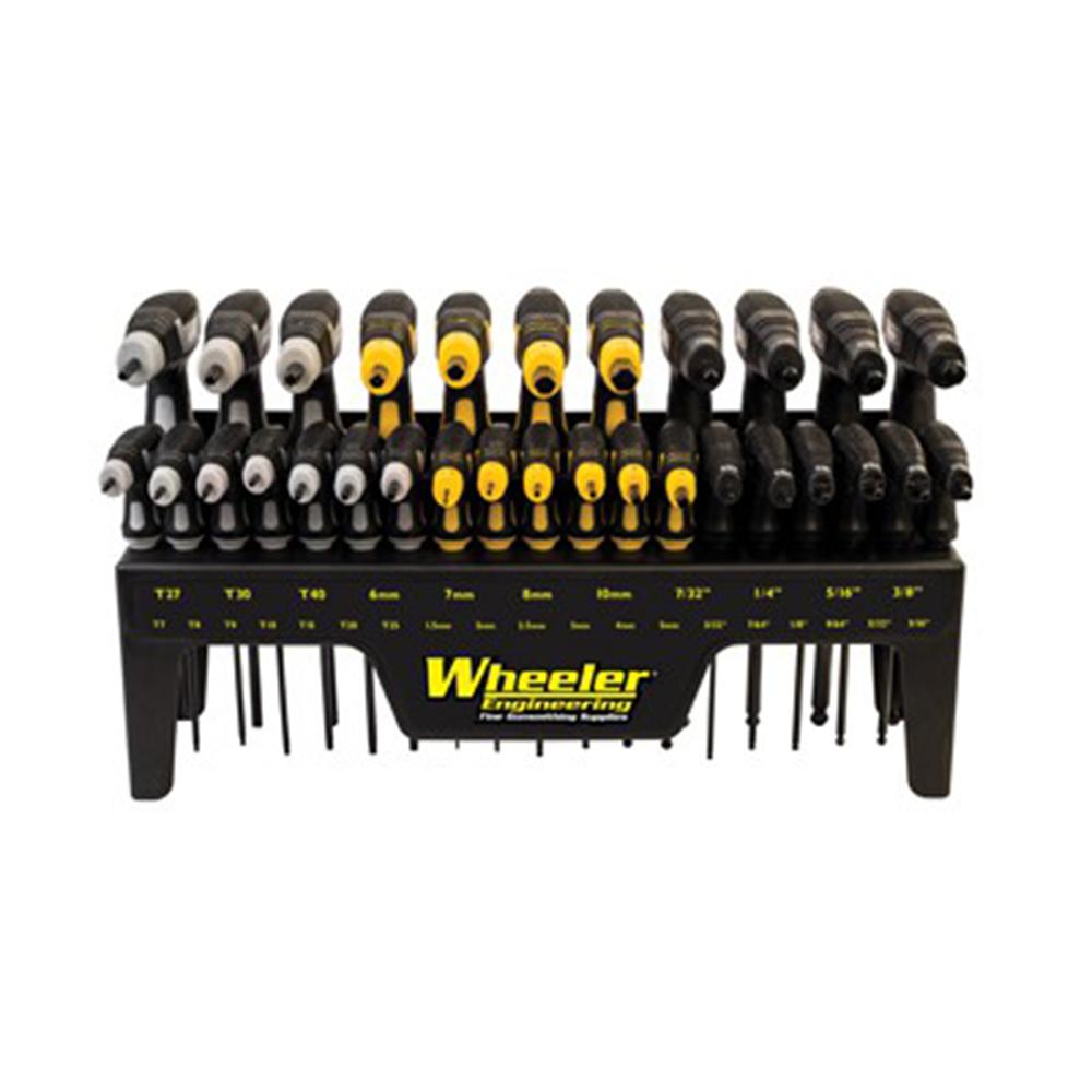 Wheeler 30-Piece P-Handle Driver Set: SAE/Metric Hex, Torx, Wall-Mountable Stand, 1081957 - View 2