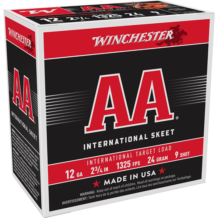 Winchester Ammo AANL129 AA International Target 12 Gauge 2.75" 7/8 oz 1325 fps 9 Shot 25 Bx/10 Cs - View 2