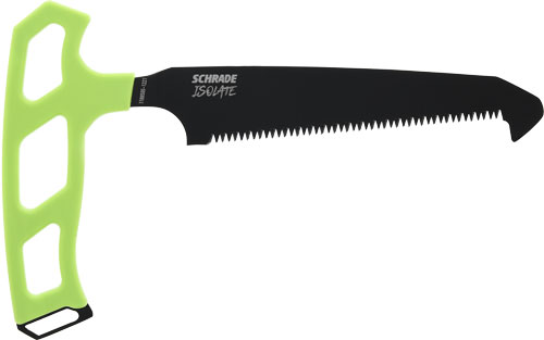 Schrade Isolate Large Bone Saw 5in SK5 Steel Black Green Handle - View 2